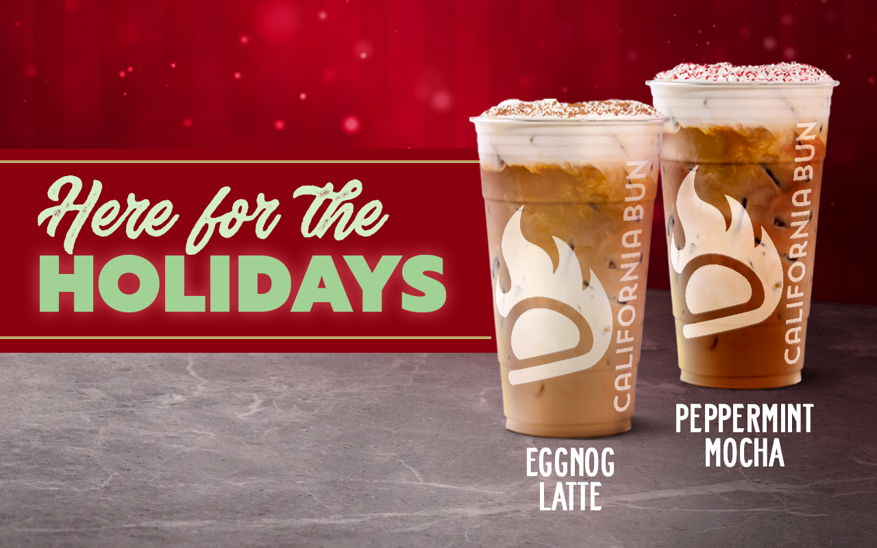 Seasonal specialty latte at California Bun coffee shop in Moorpark.