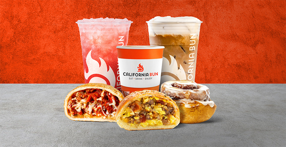 Coffee and stuffed bun pairing at California Bun in Moorpark.