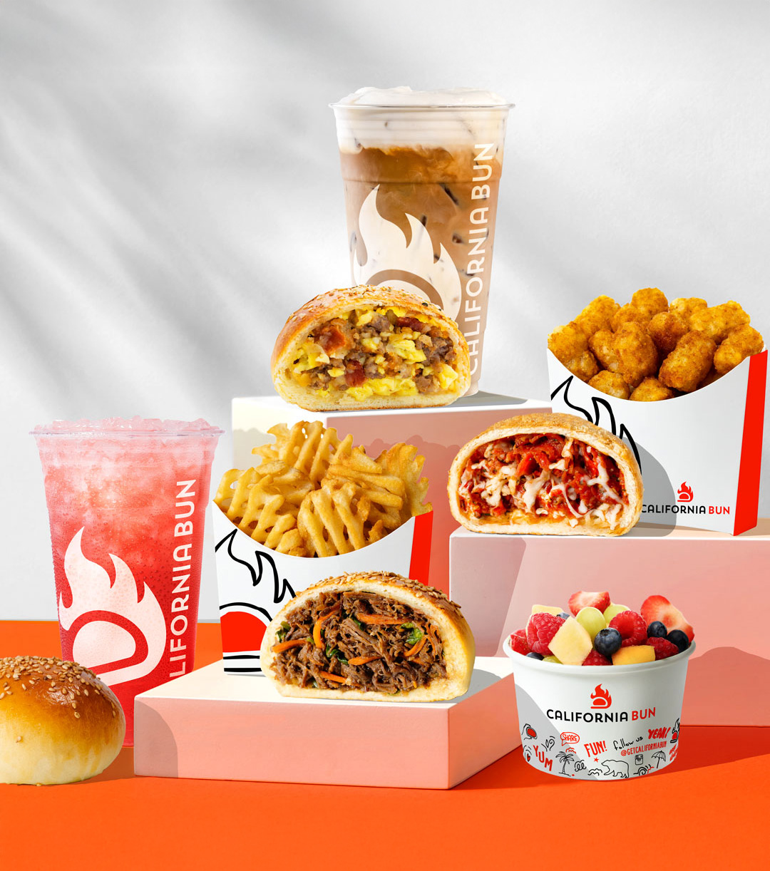 Hand-crafted stuffed brioche buns with fresh ingredients