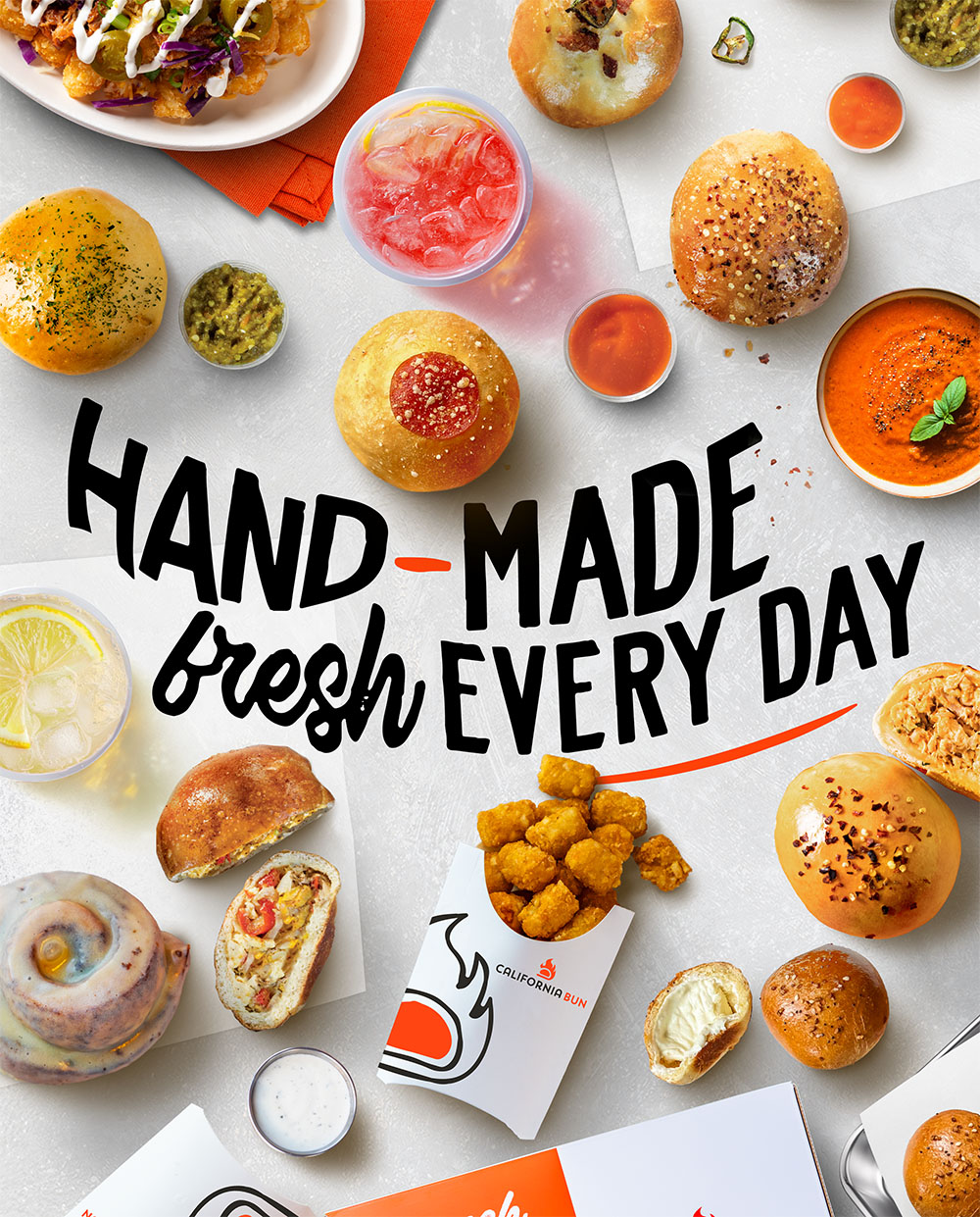 hand-made food fresh everyday at California Bun restaurant in Moorpark