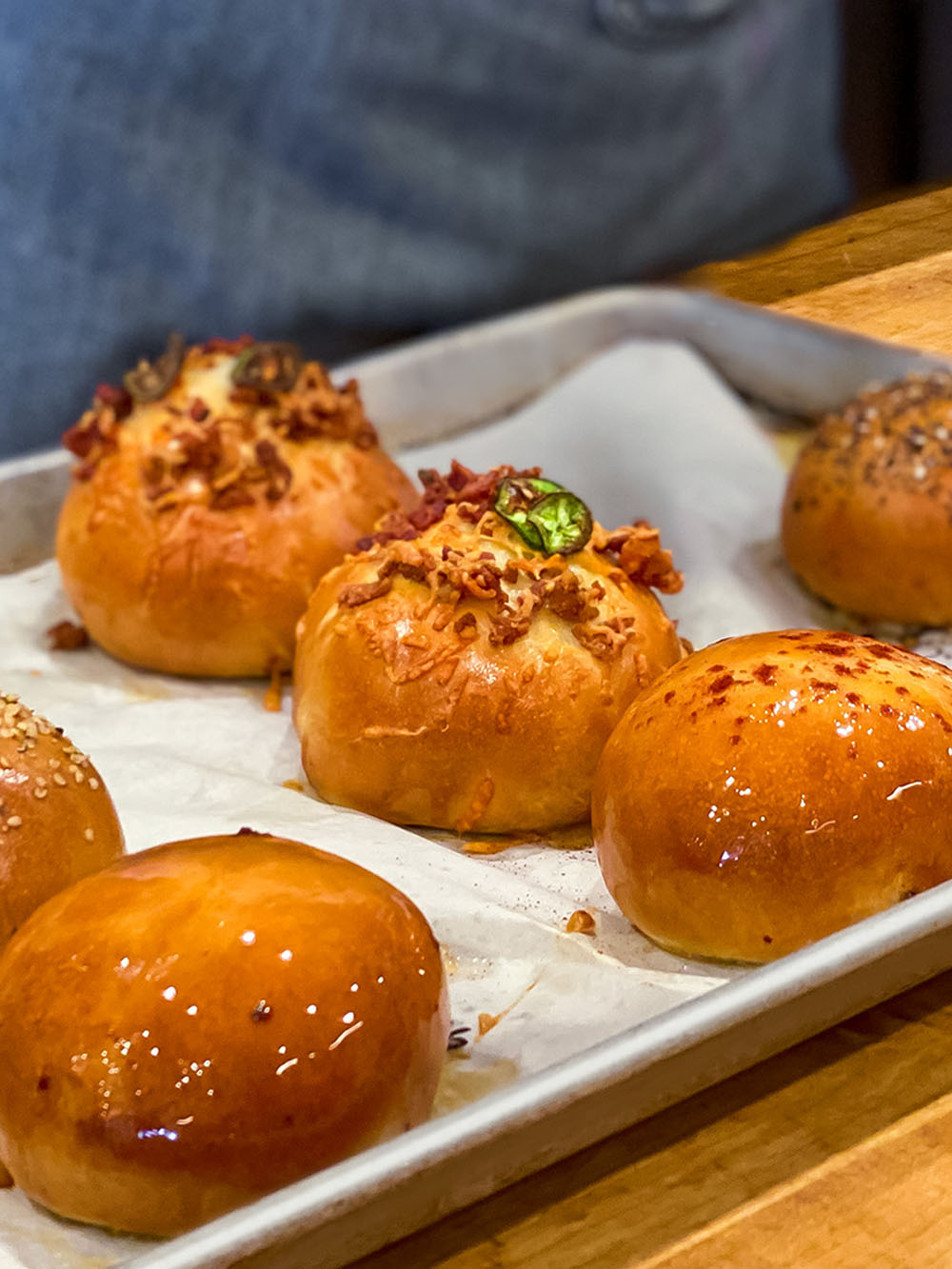 Scratch-made stuffed buns served at California Bun Moorpark
